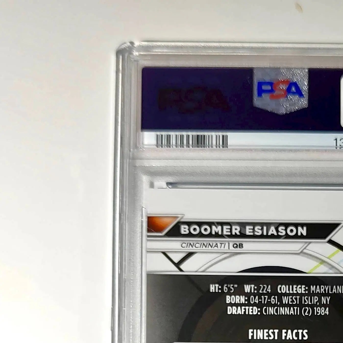 Boomer Esiason 2023 Topps Finest 084/199 #167 Blue Refractor PSA 10 Gem Mint