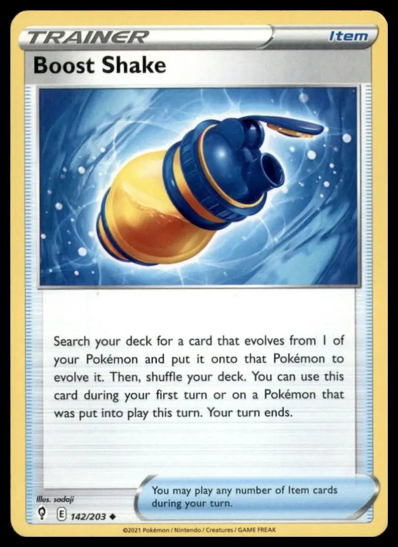Boost Shake 142/203 SWSH07: Evolving Skies Regular Pokemon
