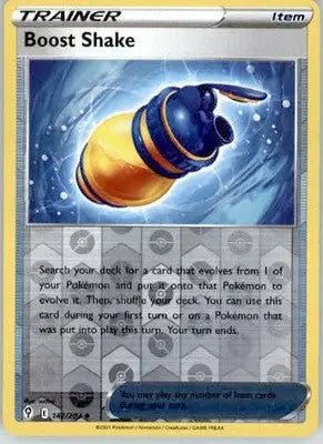 Boost Shake - SWSH07: Evolving Skies - 142/203 - Reverse Holo LP - Pokémon Card Single