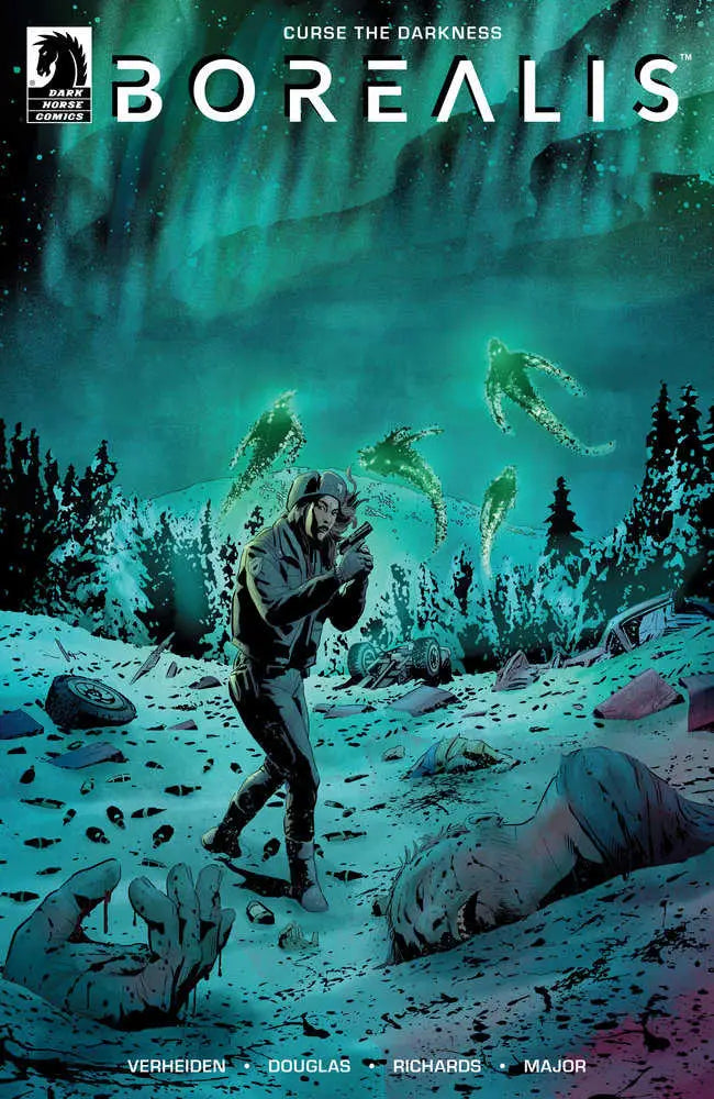 Comic book cover of Borealis #2 featuring Cliff Richards and Mark Verheiden