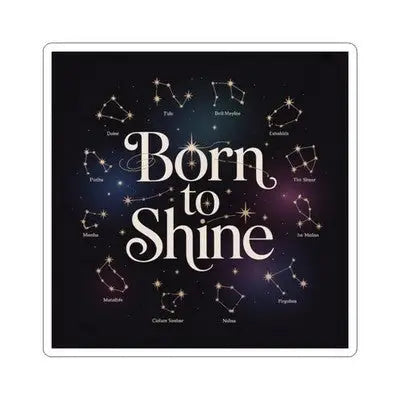 Born to Shine Astrology Stickers Zodiac Decor Gift for Astrologers [...] - General Merchandise