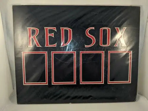 Boston Red Sox 4 Trading Card Holder Wall Plaque 14’’ x 11’’ - Display Case