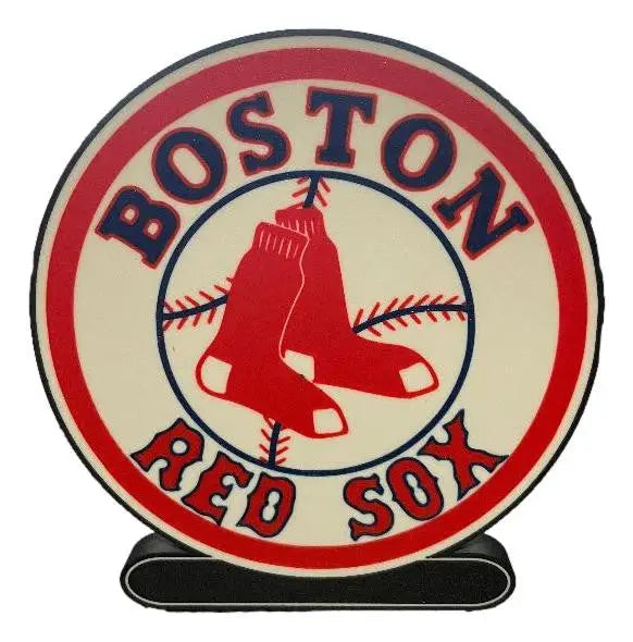 Boston Red Sox Logo Sign | 3D Printed MLB Football Desk & Wall Display