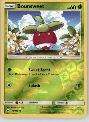 Bounsweet - SM Base Set - 18/149 - Reverse Holo LP Pokemon - Pokémon Card Single