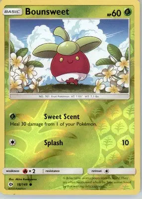 Bounsweet - SM Base Set - Reverse Holo LP - #18/149