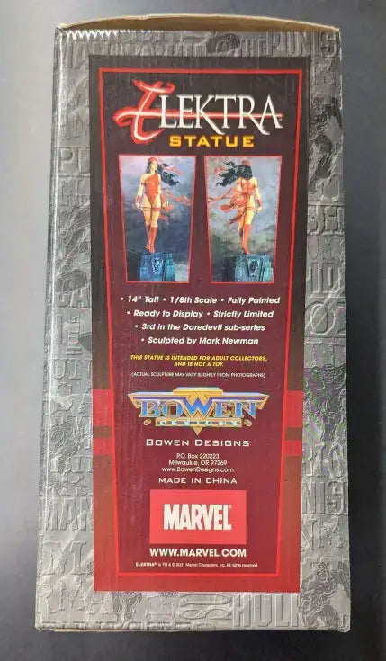 Bowen Designs 14’’ Painted Statue - Marvel Elektra: Artist’s Proof (Used) - Action Figure & Toy