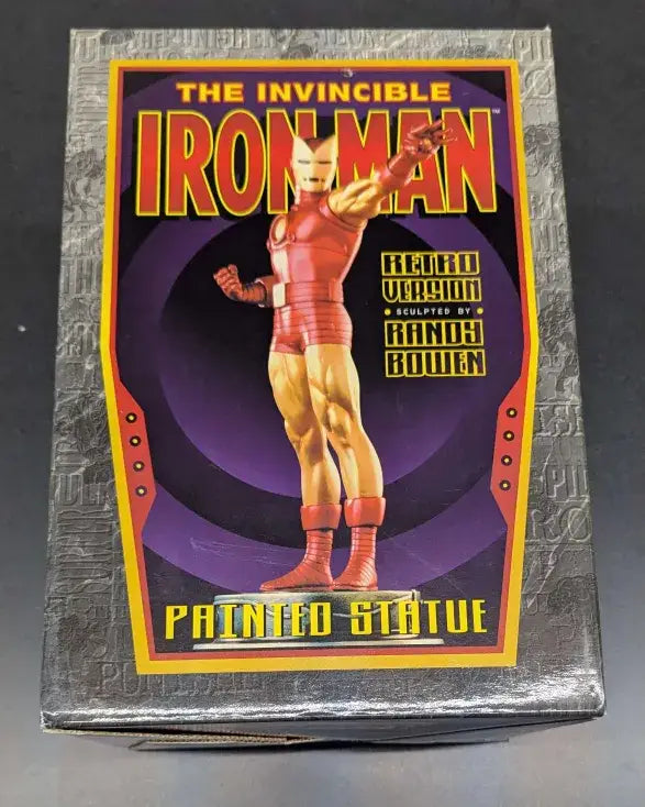 Bowen Designs Painted Statue - Marvel Iron Man Retro Version: Artist’s Proof (Used) - Action Figure & Toy