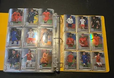 Bowman 1st Chrome Soccer Cards Lot 300+ Style Binder Double Sided Pages - Soccer Card Single