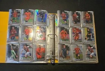 Bowman 1st Chrome Soccer Cards Lot 300+ Style Binder Double Sided Pages - Soccer Card Single