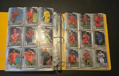 Bowman 1st Chrome Soccer Cards Lot 300+ Style Binder Double Sided Pages - Soccer Card Single