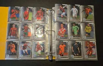 Bowman 1st Chrome Soccer Cards Lot 300+ Style Binder Double Sided Pages - Soccer Card Single