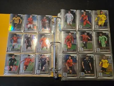 Bowman 1st Chrome Soccer Cards Lot 300+ Style Binder Double Sided Pages - Soccer Card Single