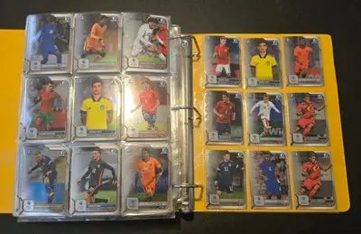 Bowman 1st Chrome Soccer Cards Lot 300+ Style Binder Double Sided Pages - Soccer Card Single