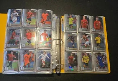 Bowman 1st Chrome Soccer Cards Lot 300+ Style Binder Double Sided Pages - Soccer Card Single