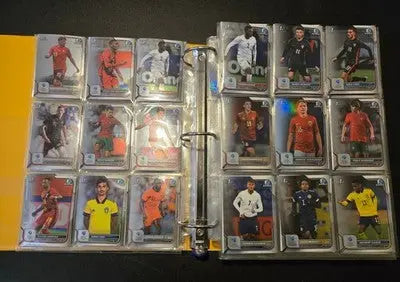 Bowman 1st Chrome Soccer Cards Lot 300+ Style Binder Double Sided Pages - Soccer Card Single