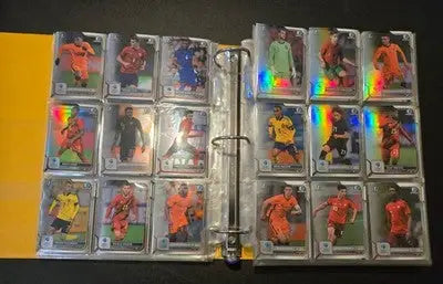 Bowman 1st Chrome Soccer Cards Lot 300+ Style Binder Double Sided Pages - Soccer Card Single