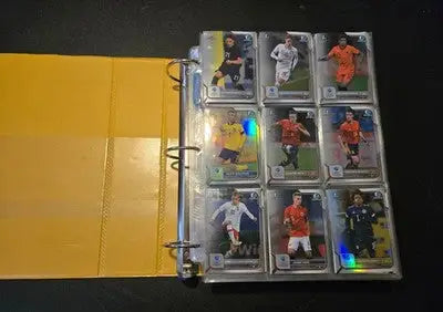 Bowman 1st Chrome Soccer Cards Lot 300+ Style Binder Double Sided Pages - Soccer Card Single
