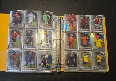 Bowman 1st Chrome Soccer Cards Lot 300+ Style Binder Double Sided Pages - Soccer Card Single