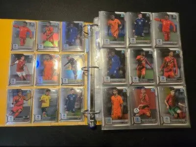 Bowman 1st Chrome Soccer Cards Lot 300+ Style Binder Double Sided Pages - Soccer Card Single
