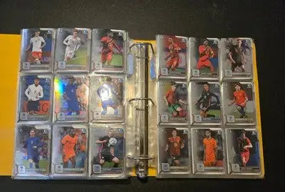 Bowman 1st Chrome Soccer Cards Lot 300+ Style Binder Double Sided Pages - Soccer Card Single