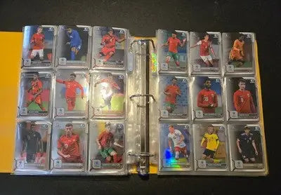 Bowman 1st Chrome Soccer Cards Lot 300+ Style Binder Double Sided Pages - Soccer Card Single