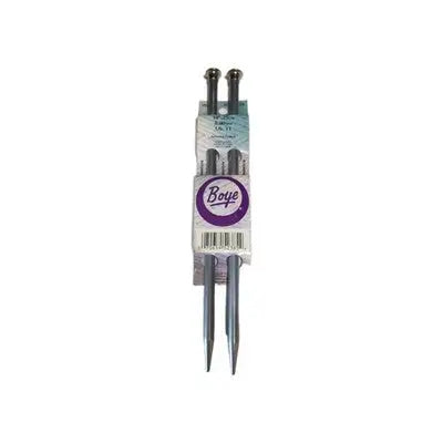 Boye Anodized Aluminum Knitting Needles Silver Sz US 11/8mm NEW - General Merchandise