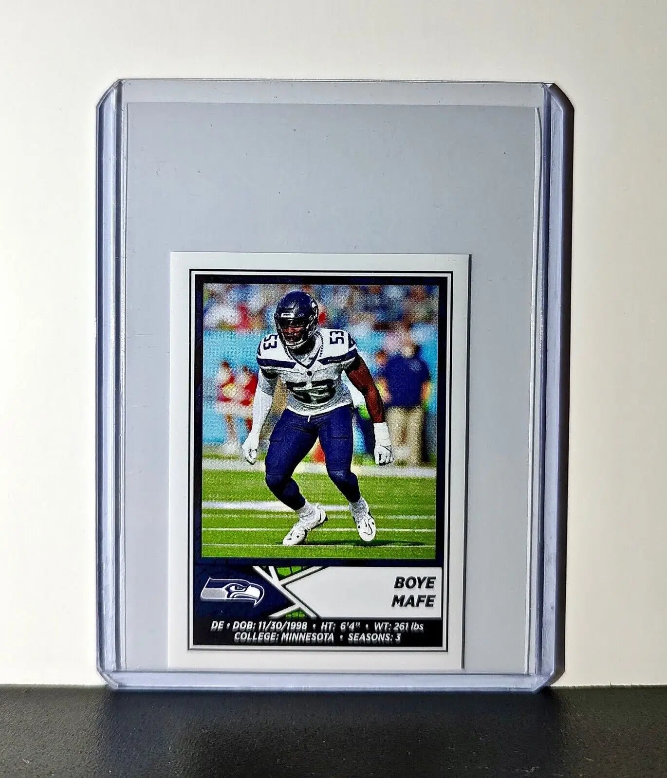 Boye Mafe 2024 Panini NFL Sticker #546 Seattle Seahawks