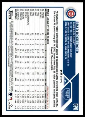 Brad Boxberger 2023 Topps #590 Chicago Cubs - Baseball Card Single
