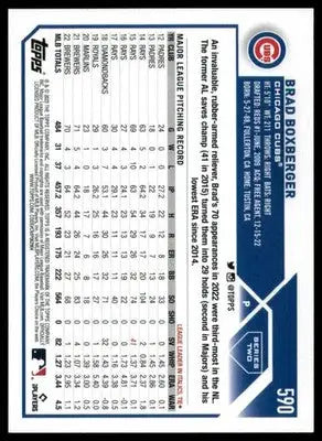 Brad Boxberger 2023 Topps Rainbow Foil #590 Chicago Cubs - Baseball Card Single