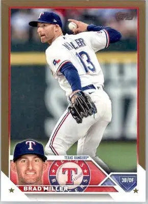 Brad Miller - 2023 Topps - #319 - SN Gold Baseball - Baseball Card Single