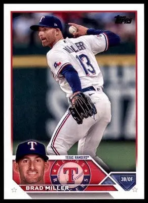 Brad Miller 2023 Topps #319 Texas Rangers - Baseball Card Single