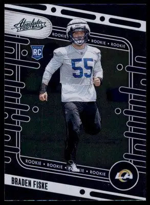Braden Fiske 2024 Panini Absolute Green #139 Los Angeles Rams