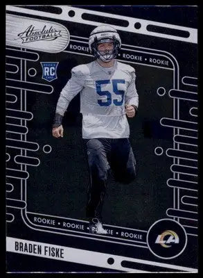 Braden Fiske Rookie 2024 Panini Absolute Retail #139 Los Angeles Rams - Football Card Single