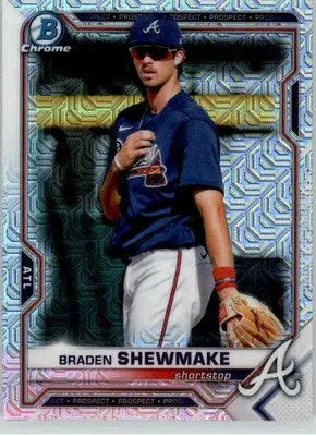 Braden Shewmake - 2021 Bowman - #BCP-48 - Chrome Prospects Mojo Refractor - Baseball Card Single