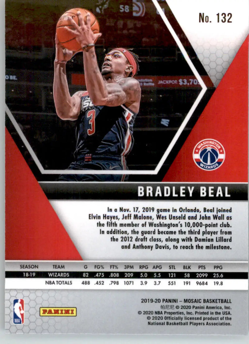 Bradley Beal - 2019-20 Panini Mosaic - #132 - Basketball - Basketball Card Single