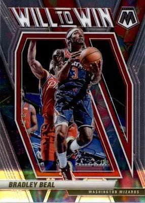 Bradley Beal - 2020-21 Panini Mosaic - #5 - Will to Win Basketball - Basketball Card Single