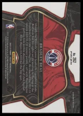 Bradley Beal 2022-23 Panini Select Orange Flash Prizms #262 Washington Wizards - Basketball Card Single