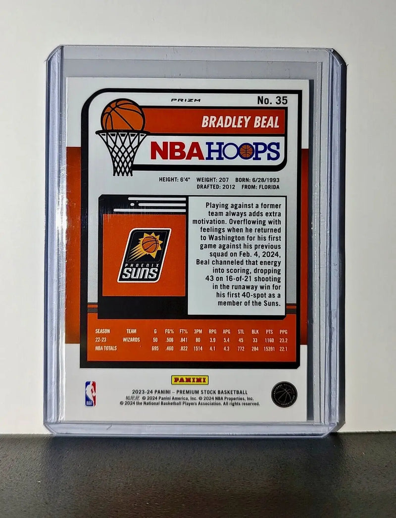 Bradley Beal 2023-24 Panini Premium Stock NBA Hoops #35 Disco Prizm Card Suns