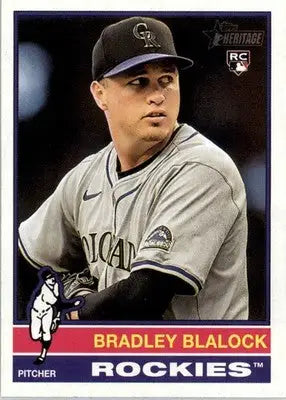 Bradley Blalock - 2025 Topps Heritage - #351 - RC Baseball - Baseball Card Single