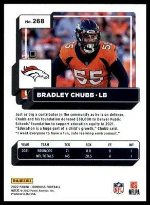 Bradley Chubb 2022 Donruss #268 Denver Broncos - Football Card Single