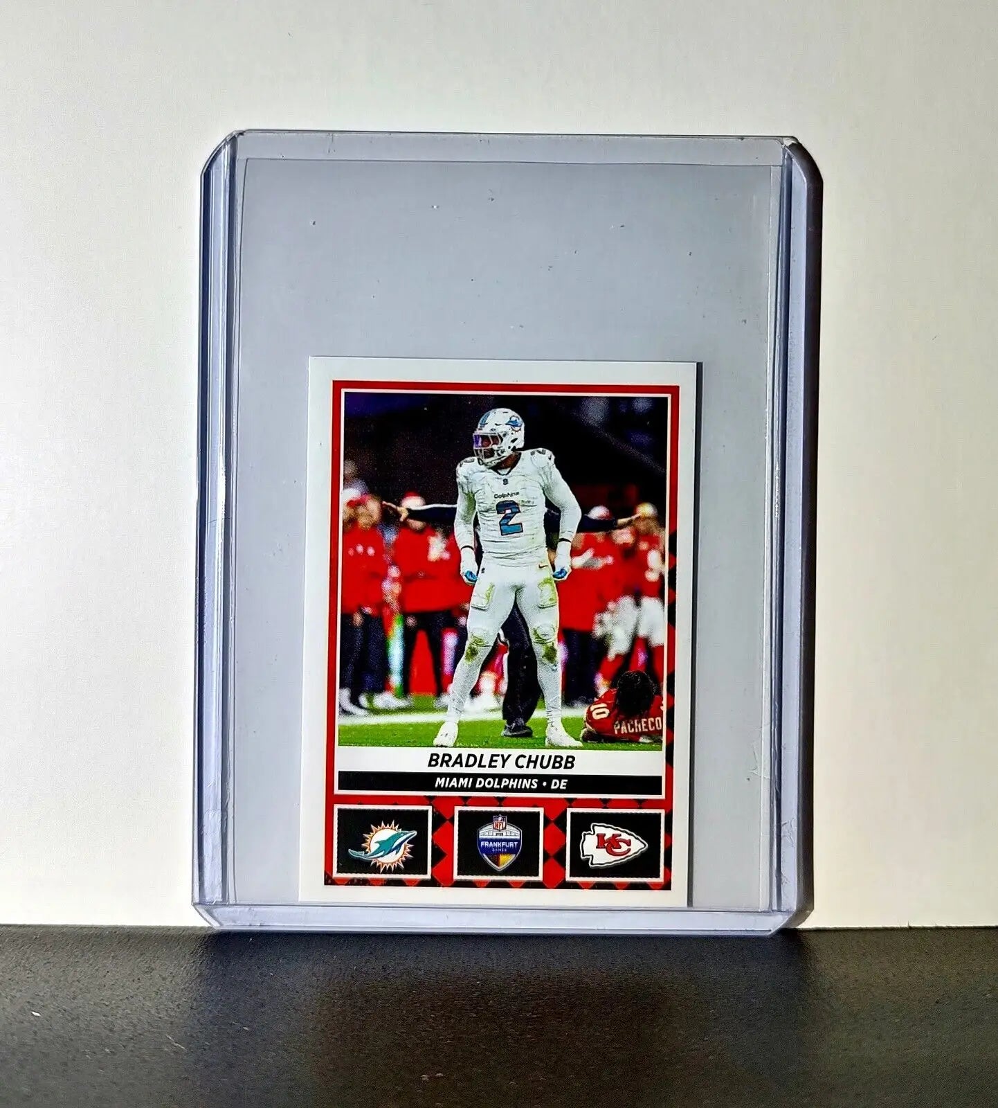 Bradley Chubb 2024 Panini NFL Sticker #14 Frankfurt Games Miami Dolphins - Football Card Single