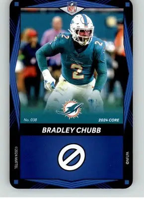 Bradley Chubb - 2024 UNO Elite Core Edition - Blue - #038 - Football - Football Card Single
