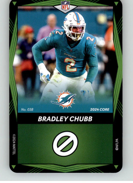 Bradley Chubb - 2024 UNO Elite Core Edition - Green - #038 - Football - Football Card Single