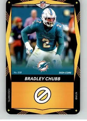 Bradley Chubb - 2024 UNO Elite Core Edition - Yellow - #038 - Football - Football Card Single