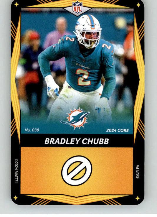 Bradley Chubb - 2024 UNO Elite Core Edition - Yellow - #038 - Football - Football Card Single