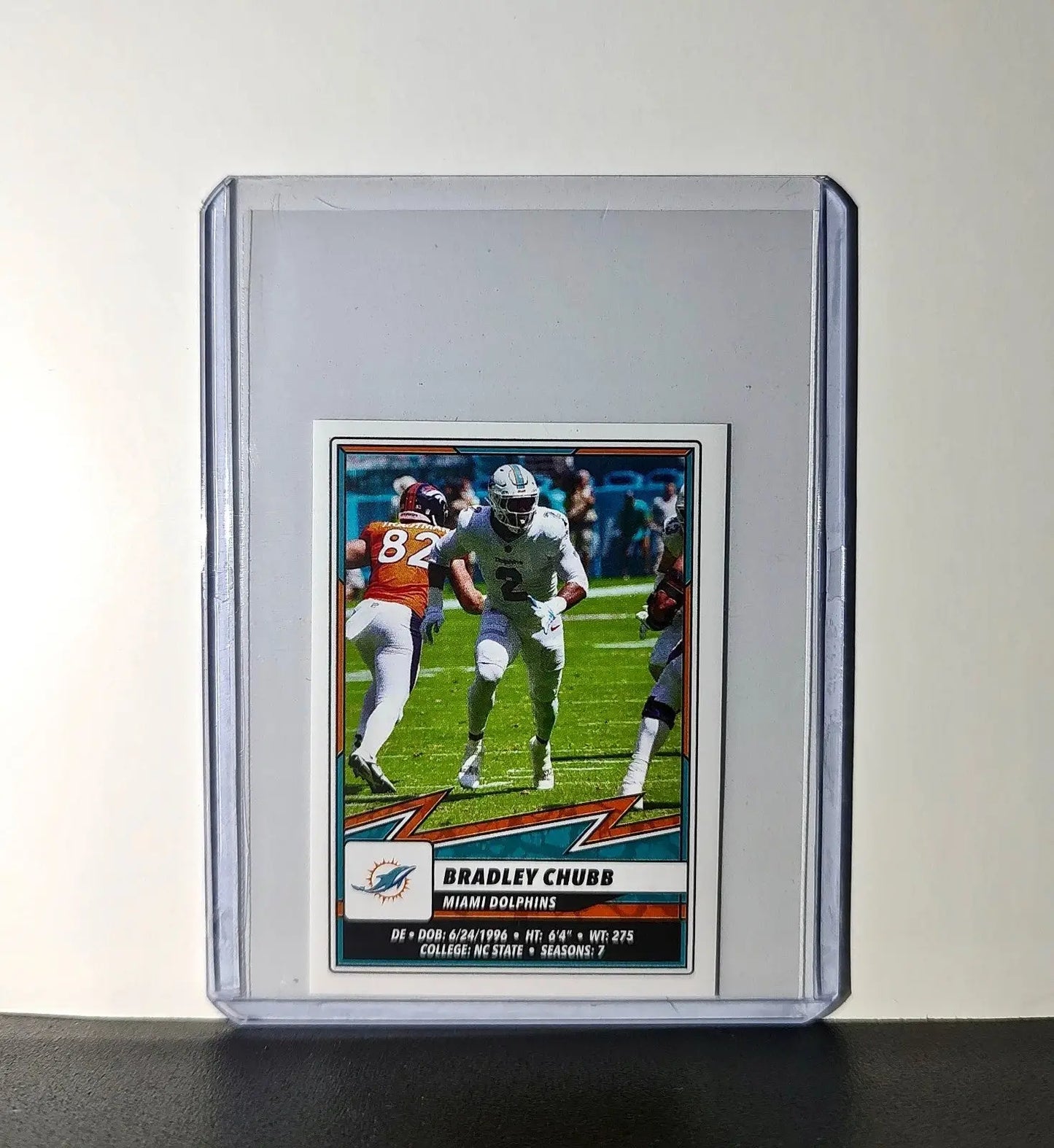 Bradley Chubb 2025 Panini NFL #64 Sticker Miami Dolphins