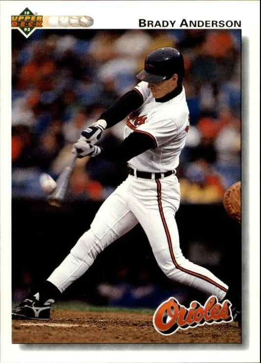 Brady Anderson 1992 Upper Deck MLB #185 Baseball Card Baltimore Orioles - Baseball Card Single