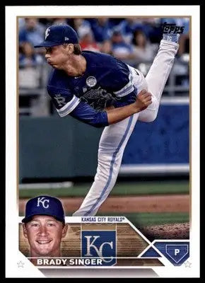 Brady Singer 2023 Topps #328 Kansas City Royals - Baseball Card Single
