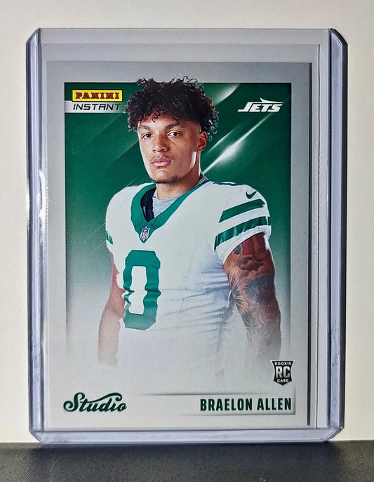Braelon Allen 2024 Panini NFL Studio Rookies #4 Card New York Jets 1/1672 - Football Card Single
