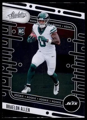 Braelon Allen Rookie 2024 Panini Absolute Retail #190 New York Jets